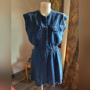 Vintage Bill Blass Denim Dress Sleeveless